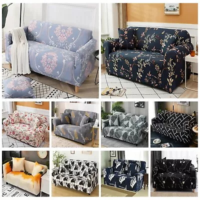 1/2/3/4 Seater Sofa Cover High Stretch Lounge Slipcovers Protector Couch Cover • $25.37