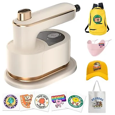 Portable Mini Heat Press Machine Mini Craft Iron Easy To Use-T Shirts Printer • $26.29