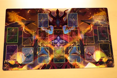 No.482# Yugioh Deck Game Playmat Red Supernova Dragon Playmat YGO TCG CCG Mat • $39.22