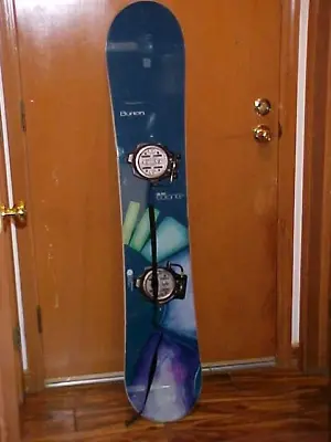 Burton Balance Super Fly II 148.5cm Snowboard With K2 Clicker Step-In Bindings • $99