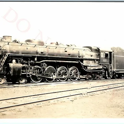 1938 Bensenville ILL Milwaukee Road 217 Locomotive RPPC Photo CMStP Railway A49 • $9.75