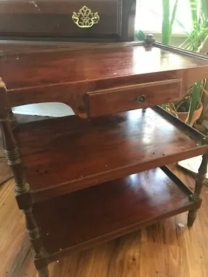 Antique English Regency Style Mahogany Library Book Table Serving • $345
