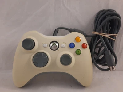$13.50 • Buy Genuine Microsoft XBOX 360 Controller Wired - White - Untested 