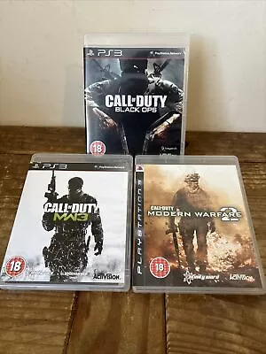 Call Of Duty PS3 Bundle X3: Black Ops Modern Warfare 2 & MW3 • £10.99