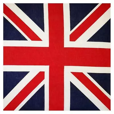 New Union Jack Flag Bandana Head Tie Scarf Neckerchief Queen Jubilee Party • £2.79