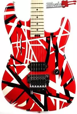 EVH Striped Series Red Black White Electric Guitar Stripes 7lbs 15oz Van Halen • $1349.99