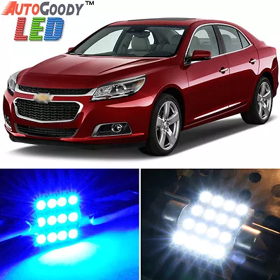 15 X Premium Blue LED Lights Interior Package For Chevy Malibu 2013-2015 + Tool • $18.88