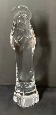 Marcolin Sweden Art Glass Madonna Mother Mary Crystal Figurine • $69