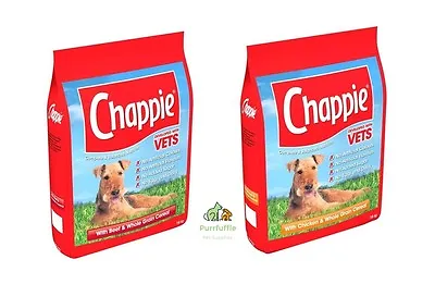 2x 15KG BAGS OF CHAPPIE DRY DOG FOOD BISCUITS 1x CHICKEN & 1x BEEF BULK BUY 30KG • £70.99