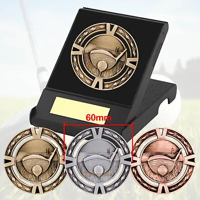 Golf Medal In Presentation Box F/Engraving Golf Trophies Awards 60mm Medals • £6.75