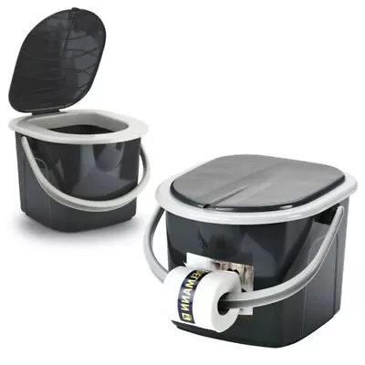 15.522 Litre Portable Camping Toilet Travel Holiday Camping Festival Easy Clean • £33.99