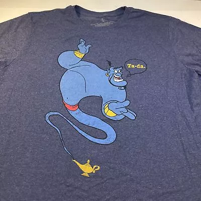 DISNEY DISNEYLAND ALADDIN MOVIE GENIE TEE T SHIRT Mens XXL Robin Williams 50/50 • $12.99