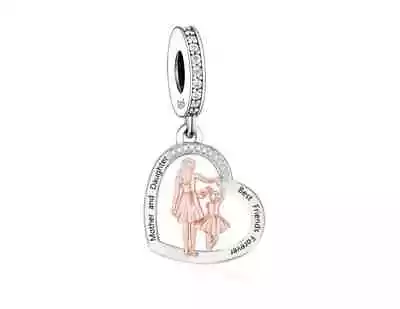 S925 Silver & Rose Gold Mother Daughter Best Friends Charm By YOUnique Designs • $31.99