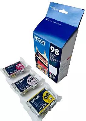 New Genuine Epson 98 High-capacity Ink Magenta Light Magenta & Yellow Made In US • $26.83