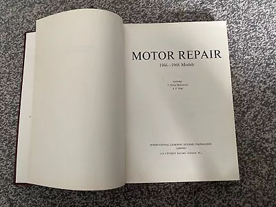 Motor Repair Book For Car Models Between 1966-1968 • £10