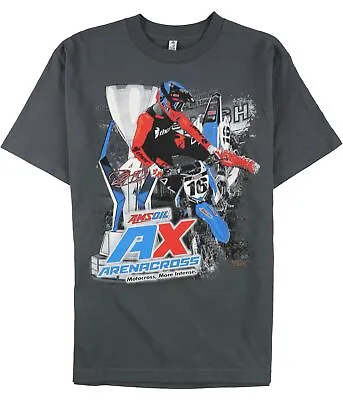 Motocross Mens AMSOIL AX Arenacross Graphic T-Shirt Grey Medium • $36.08