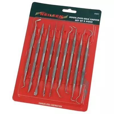 £6.99 • Buy 9pc Wax Carving Chisel Tool Set Craft Clay Sculpting Art Modelling Ceramic 4311