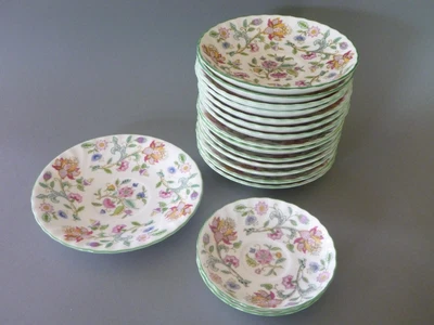 £3 • Buy Minton Haddon Hall - Spare Saucers For Coffee Cups - Green Trim