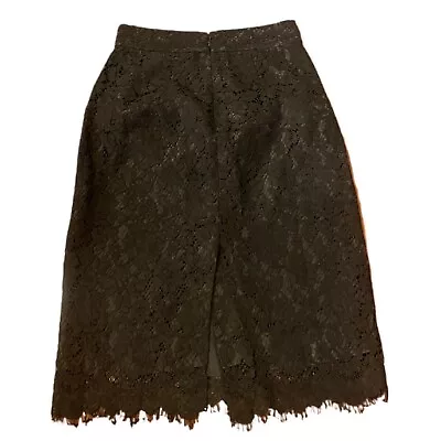 J.CREW Collection Pencil Skirt Women's Size 0 Black Lace • $22