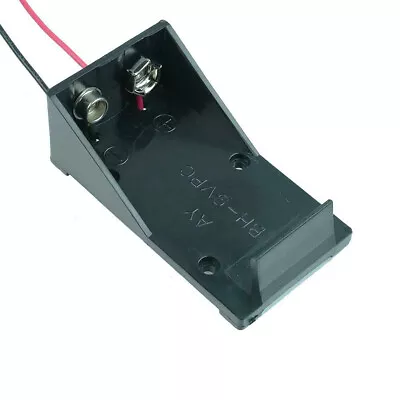PP3 9V Battery Holder With 150mm Leads Connector Open Case Box • £34.31