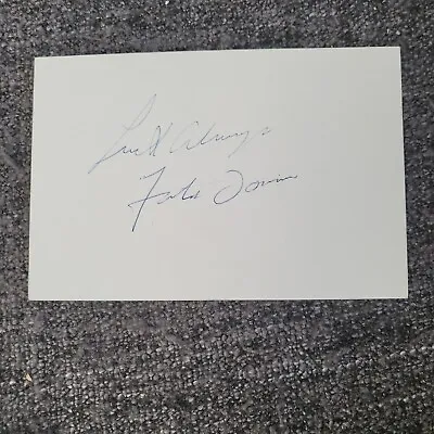 £9.99 • Buy Fats Domino Genuine Hand Signed White Card  Luck Always  BLUEBERRY HILL