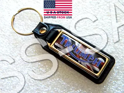 Triumph Key Fob Ring Chain Motorcycles Trophy T100 Sprint Rocket T120 Thruxton • $14