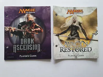 MTG DARK ASCENSION + AVACYN RESTORED  PLAYER'S GUIDE X 2 FROM FAT PACK /BUNDLE • £15.99