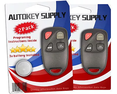 2 Replacement For Mazda 6 2003 2004 2005 Mazda 626 2005 Keyless Remote Key Fob • $22.44