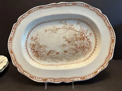 Furnivals Quail Brown 14  Platter  Made In England • $18