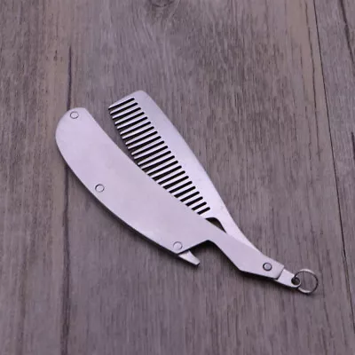  Folding Pocket Comb Hair And Mustache Combs Stainless Steel Beard • $9.69
