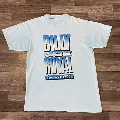 Vintage Billy Joe Royal In Concert Shirt Mens XL Short Sleeve Single Stitch Blue • $30