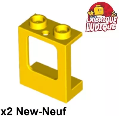 Lego - 2x Window 1x2x2 Plane Single Glass Yellow/Yellow 60032 New • $3.19