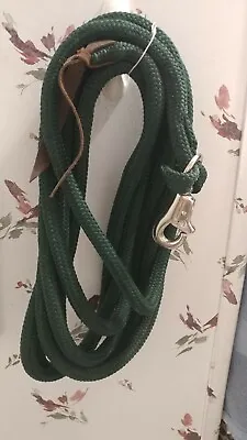 Hunter Green 22' Longe Line Lead Rope W/loop & Bull Snap For Parelli Training • $38.66