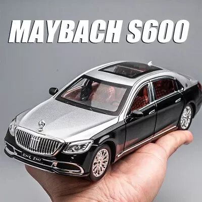1:24 Mercedes Benz Maybach S600 Car Model Alloy Diecast Toy Vehicle Sound Light • $53.90