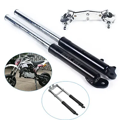 49CC 2-stroke Front Fork Shock Small Mini Triple Dirt Pit Bike Pro Trail Black • $30