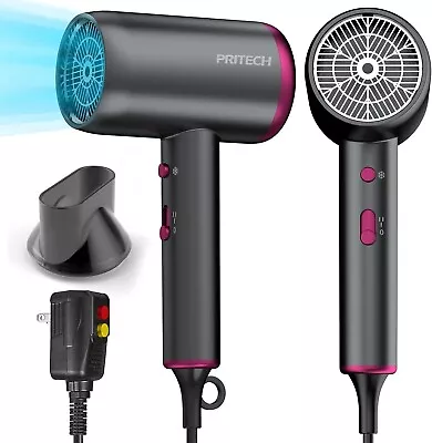 PRITECH 1875W Professional Ionic Hair Blow Dryer With Concentrator Nozzle • $14.99