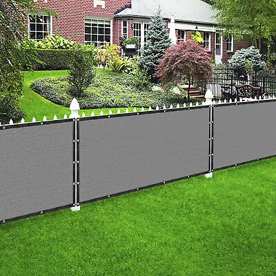 Houssity 7 FT Grey Privacy Screen  For Chain Link Fence Carport Garden Farm • $234.99