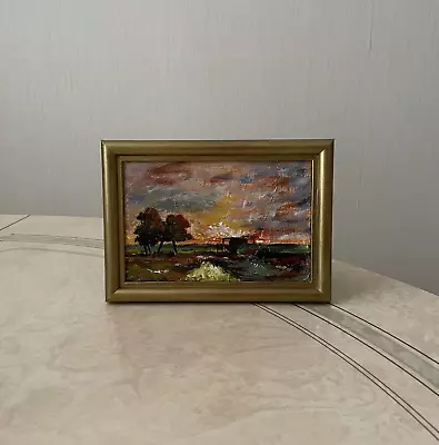 Vintage Landscape Oil Painting Original • $49