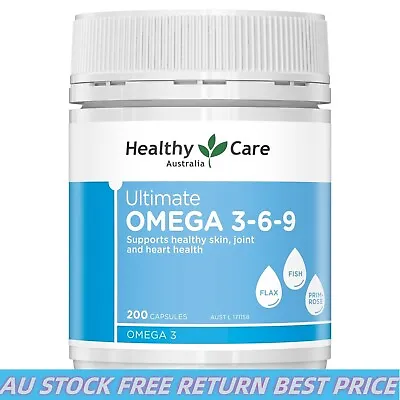 Best Price Healthy Care Ultimate Omega 3-6-9 - 200 Capsules • $22.25