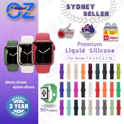 $3.95 • Buy For Apple Watch IWatch Sports Band Strap Series 7 6 5 4 3 2 SE 38/40/41/42/44/45