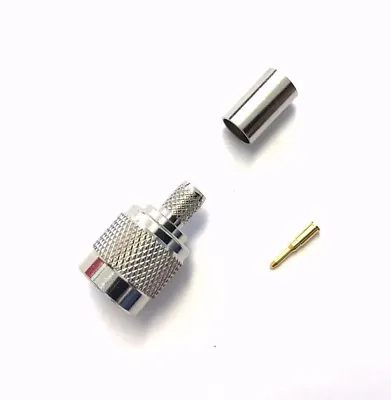 5 Pack TNC Male Plug Crimp RF Coaxial Coax Connector For RG8/X LMR-240 US Stock • $13