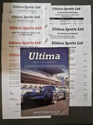 Ultima GTR & Can Am Sales Brochure From 2002 Inc Prices & Specification Bhp • $8.39