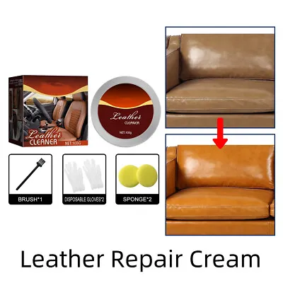 100g Leatherrite Leather Restorer Leather Recoloring Balm Restorer Cream • $10.98