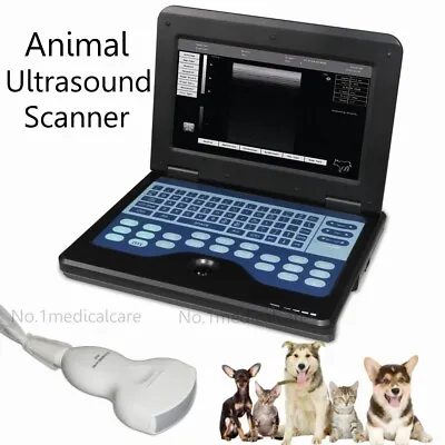 VET Digital Ultrasound Scanner Veterinary Laptop Machine 3.5 Convex Probe Animal • £1112