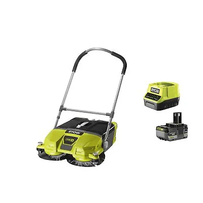 Ryobi R18SW3-0 Sweeper Battery 18V ONE+ 53cm 17 Lt 140 Rpm Kit 5.0 Ah • £656.99