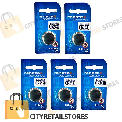 Coin Cell Renata Battery CR2032 CR1025 CR1216 CR1220 CR1616 CR1620 CR1632 CR2430 • £3.43