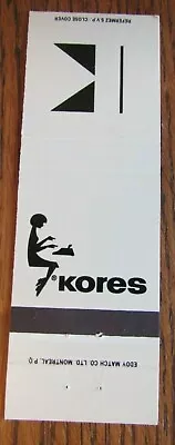 Girlie: Kores Office Supplies Matchbook Matchcover (nice Rack) -e12 • $4.23