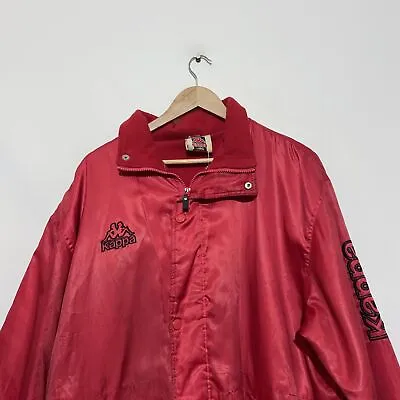 Vintage 90s Red Kappa Managers Coat Jacket - Large • £10