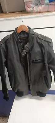 Mens Vintage Members Only Leather Bomber Coat Jacket Size Xl • $60