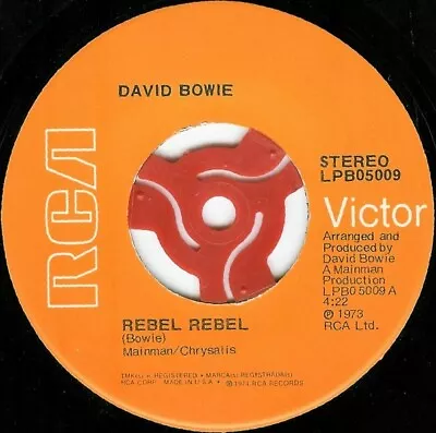 David Bowie - Rebel Rebel (1974) (US Pressing) 7  Single • £11.99